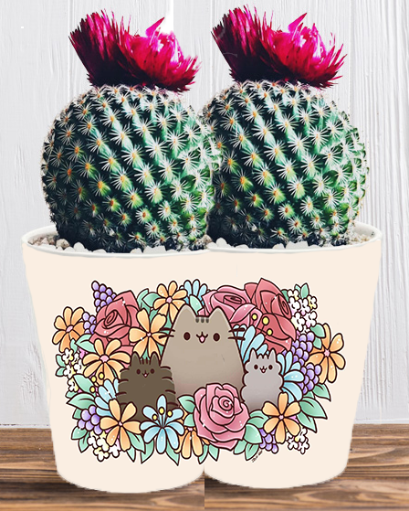 Doniczka do kwiatów/roślin - Pusheen - Kotek