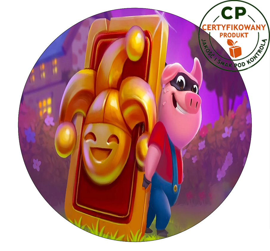 Opłatek na tort Coin Master