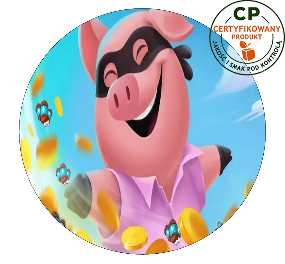 Opłatek na tort Coin Master