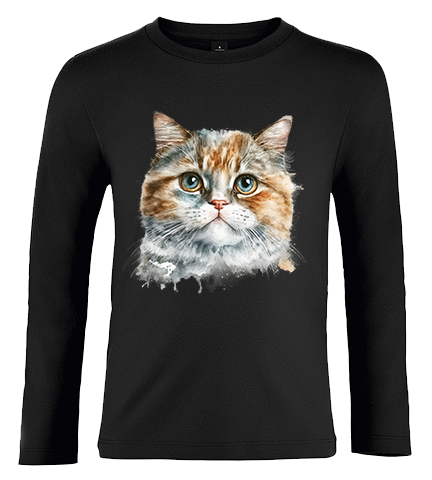 Bluzka tshirt z długim rękawem Kot