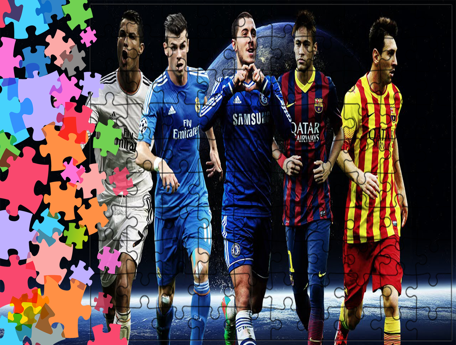 Puzzle tradycyjne - Ronaldo Messi Neymar
