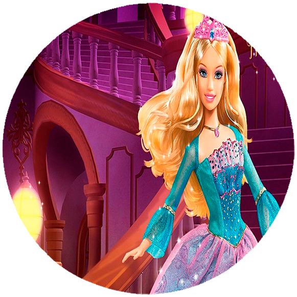 Opłatek na tort Barbie