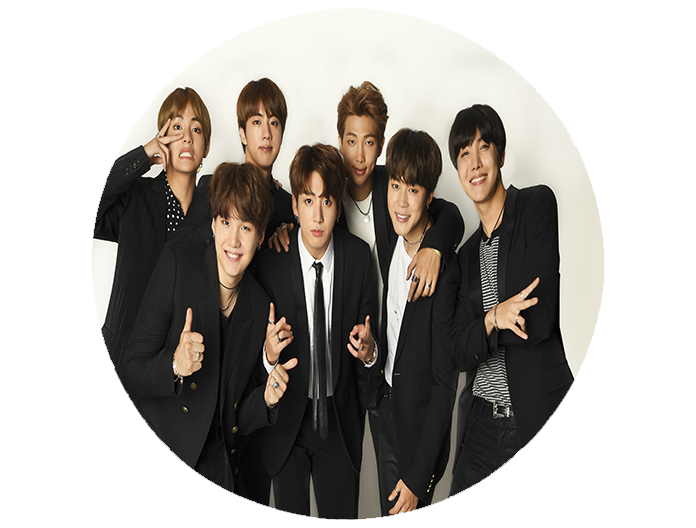 Opłatek na tort BTS