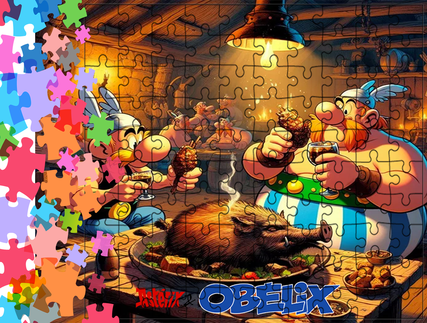 Puzzle tradycyjne - Asterix & Obelix