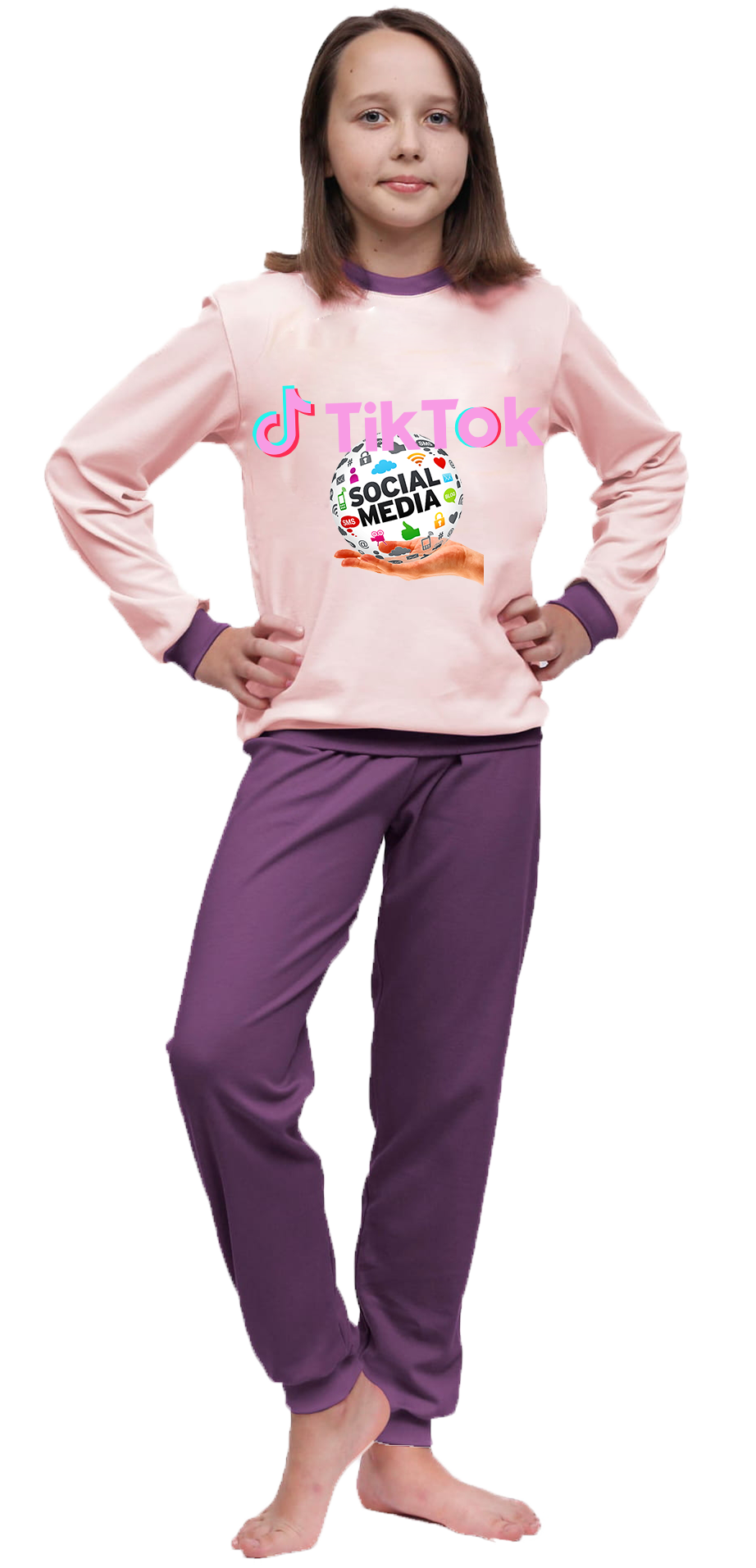 Piżama dziecięca Tik Tok