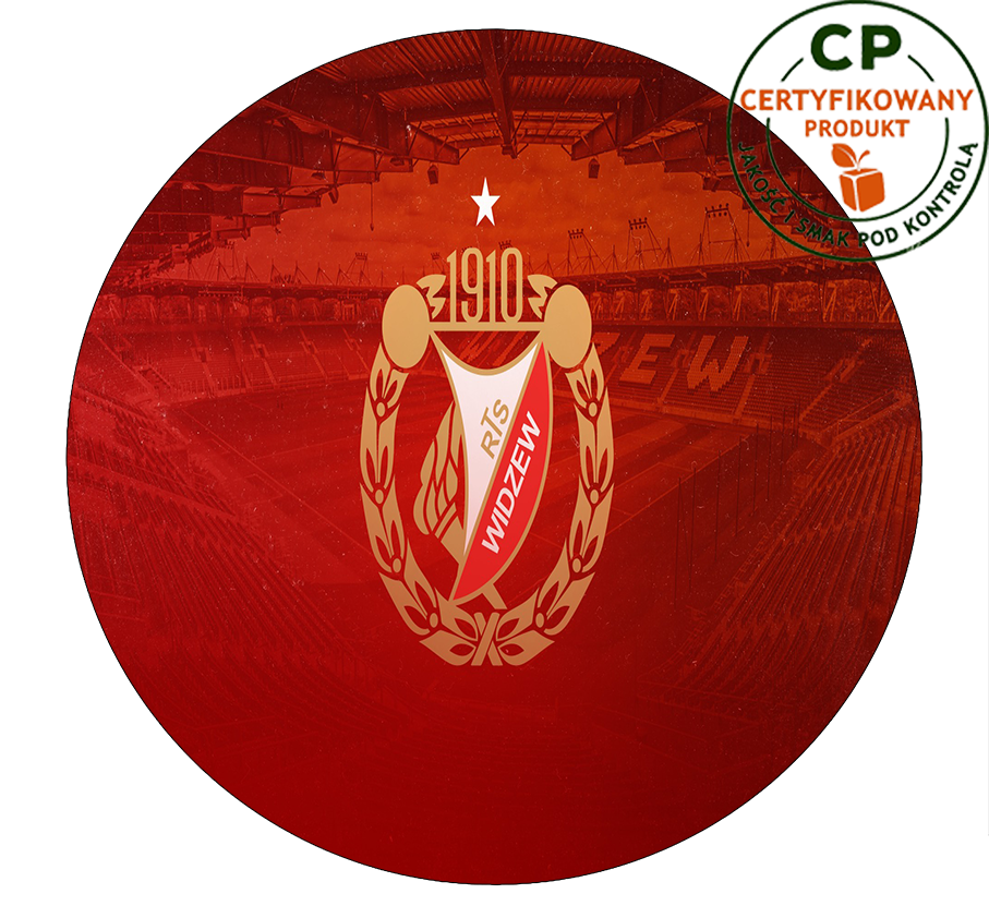 Opłatek na tort Widzew Łódź