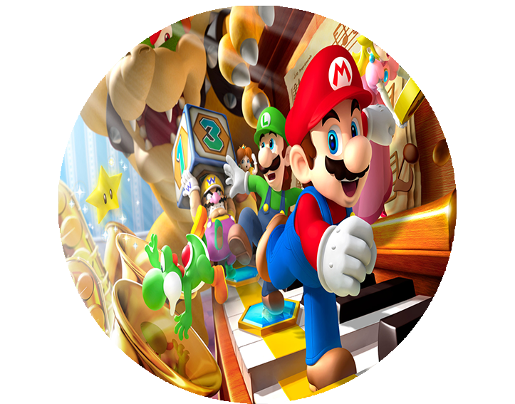 Opłatek na tort Mario Bros