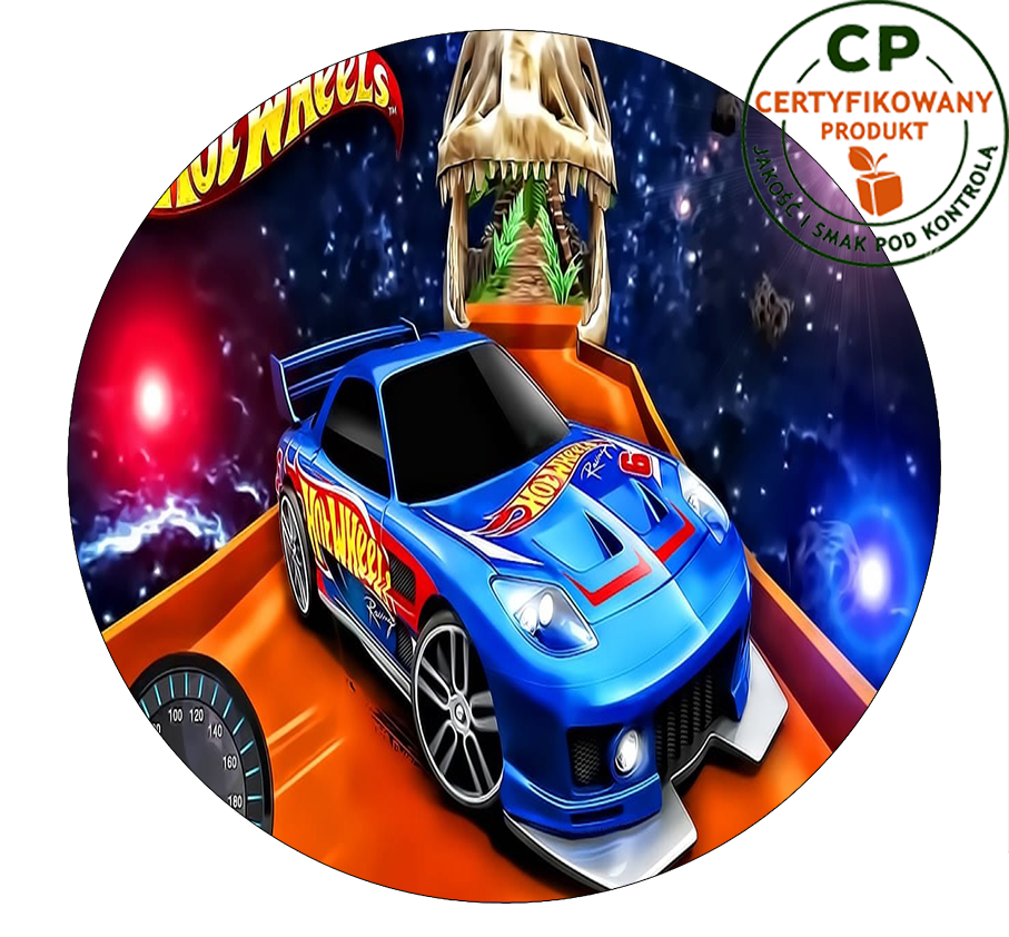 Opłatek na tort Hot Wheels