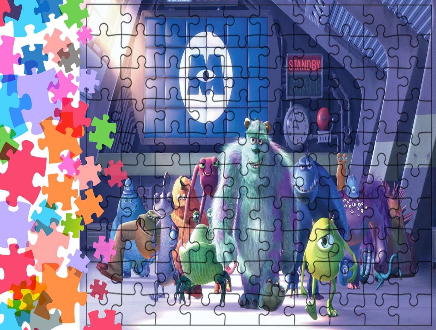 Puzzle tradycyjne Potwory i Spółka