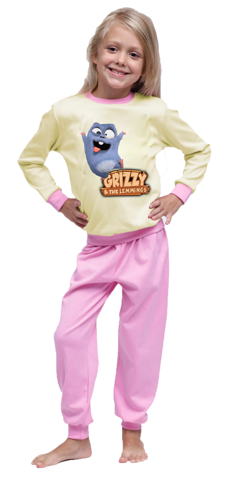 Piżama dziecięca Grizzy i Lemingi