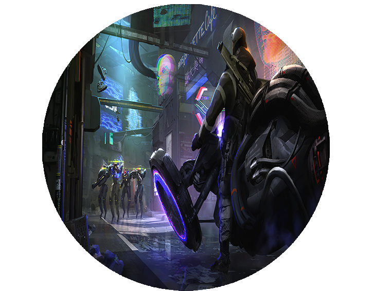 Podkładka pod myszkę Cyberpunk