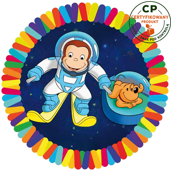 Opłatek na tort Ciekawski George