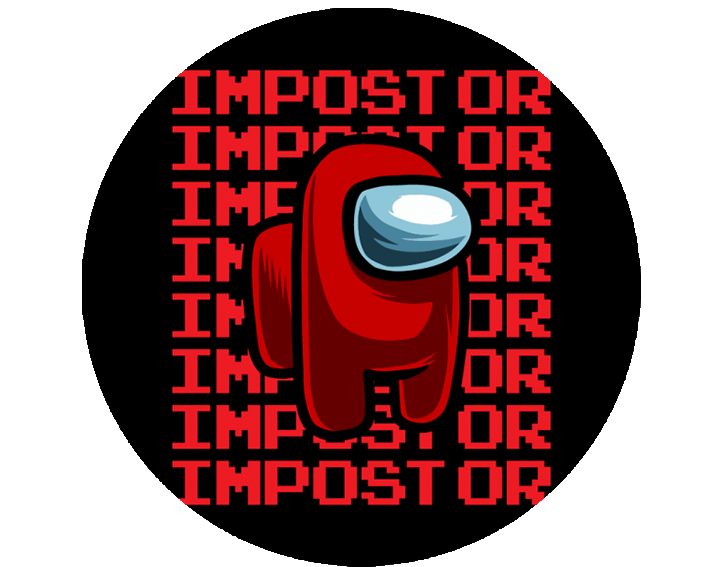 Opłatek na tort Among Us