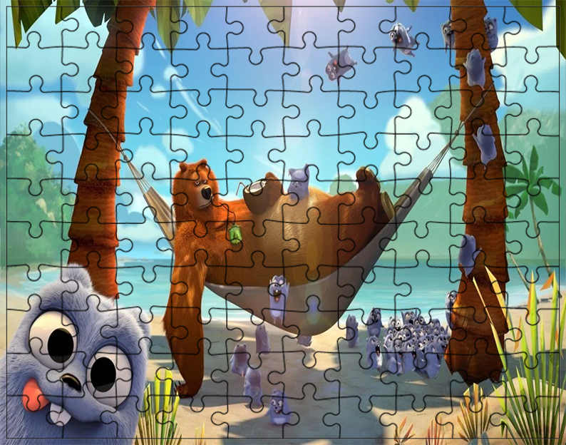 Puzzle Grizzy i Lemingi
