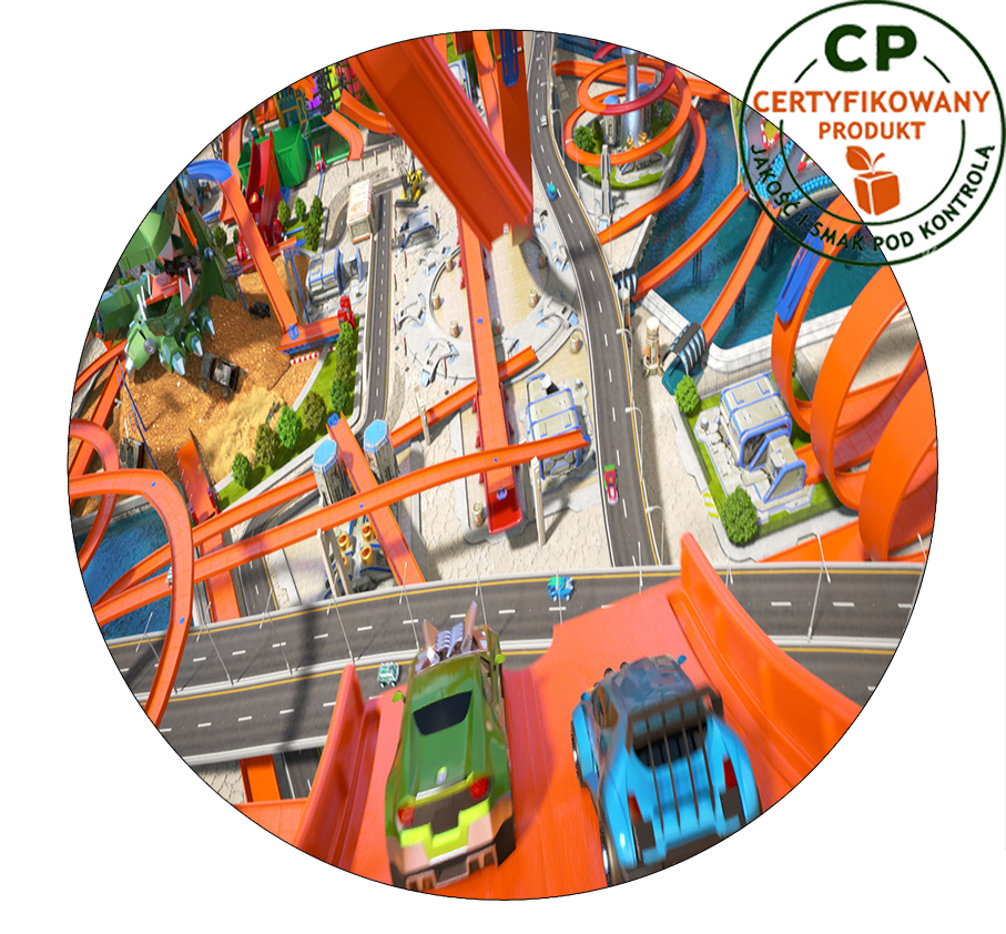 Opłatek na tort Hot Wheels