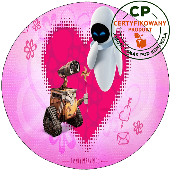 Opłatek na tort Wall-e