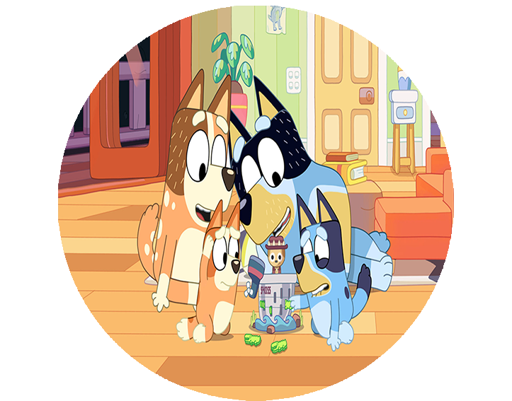 Opłatek na tort Bluey