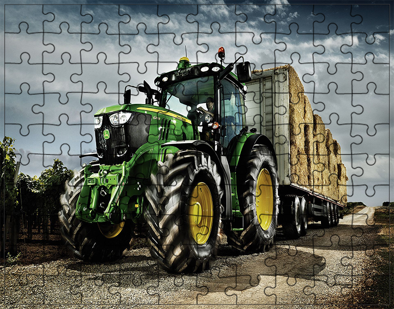 Puzzle Traktor Ciągnik