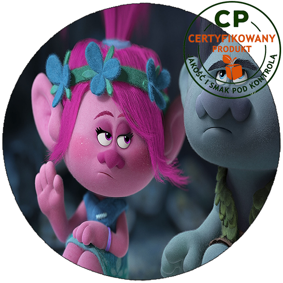 Opłatek na tort Trolls Trolle