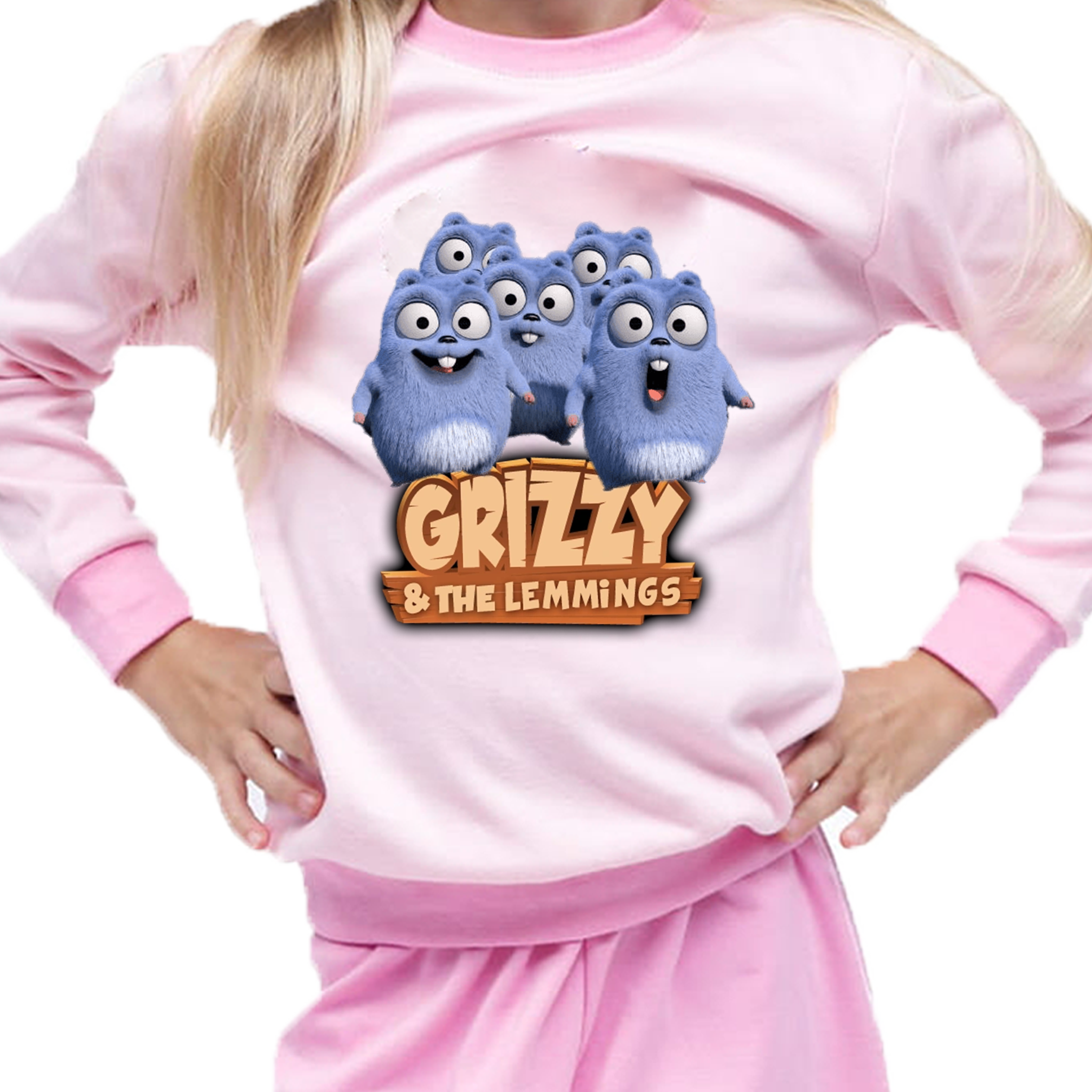 Piżama dziecięca Grizzy i Lemingi