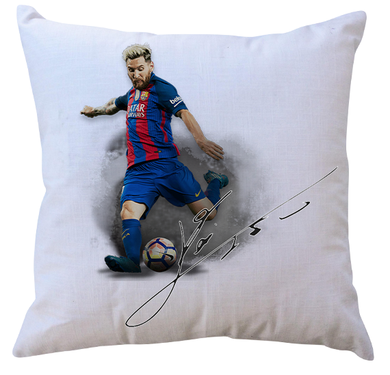 Poduszka Lionel Messi z autografem
