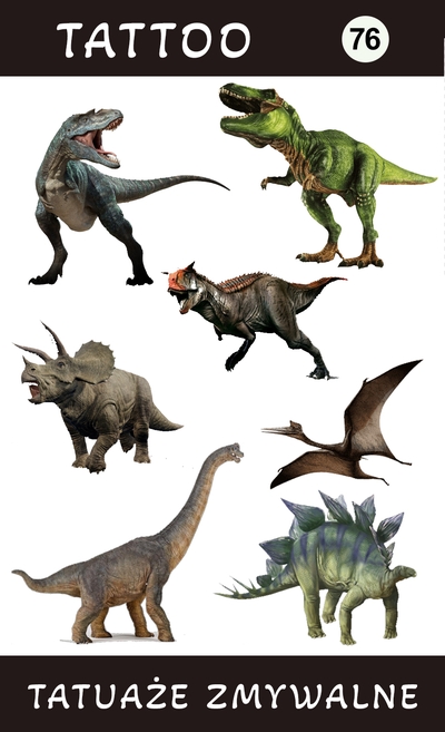 Tatuaże zmywalne Dinozaury