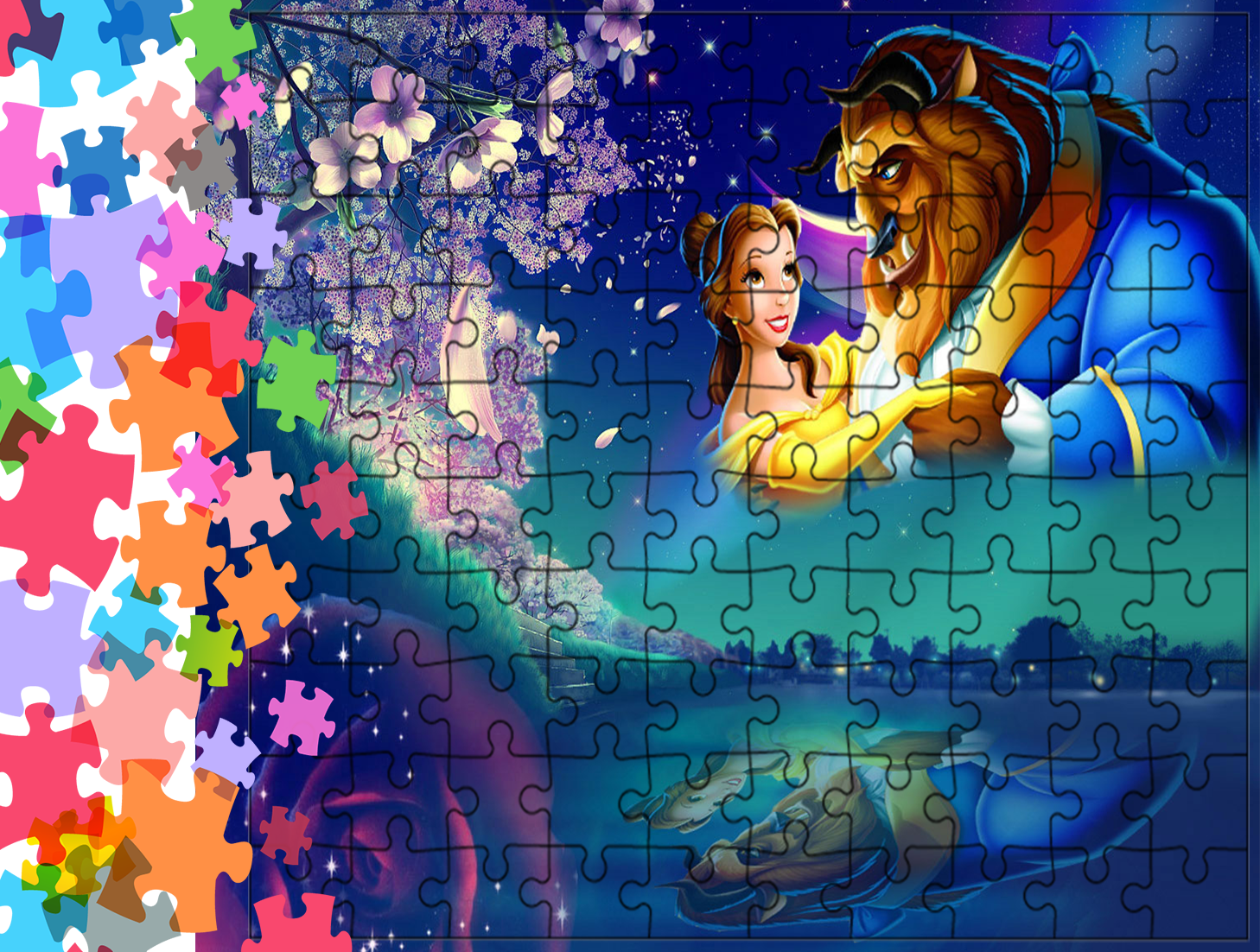 Puzzle tradycyjne - Piękna i Bestia