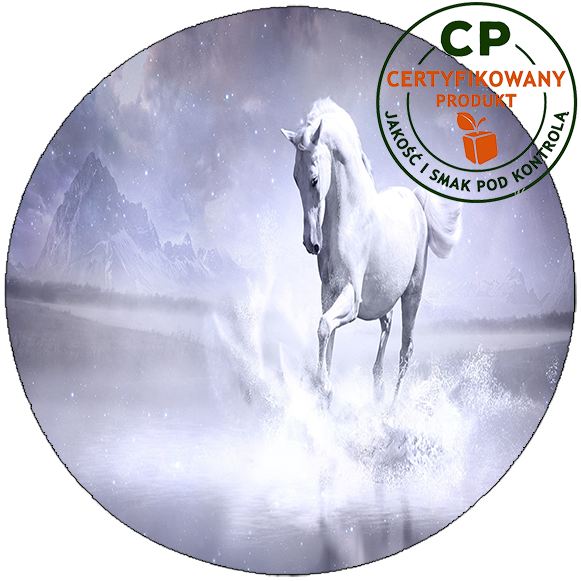 Opłatek na tort Konie