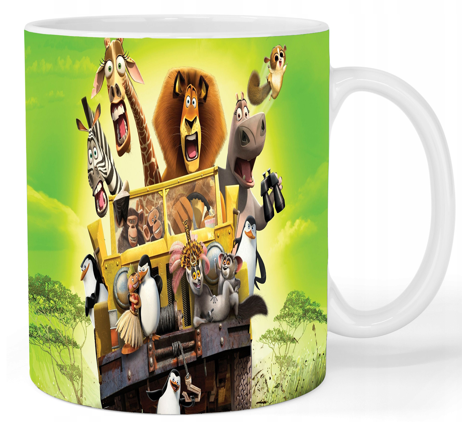 Kubek ceramiczny Pingwiny z Madagaskaru