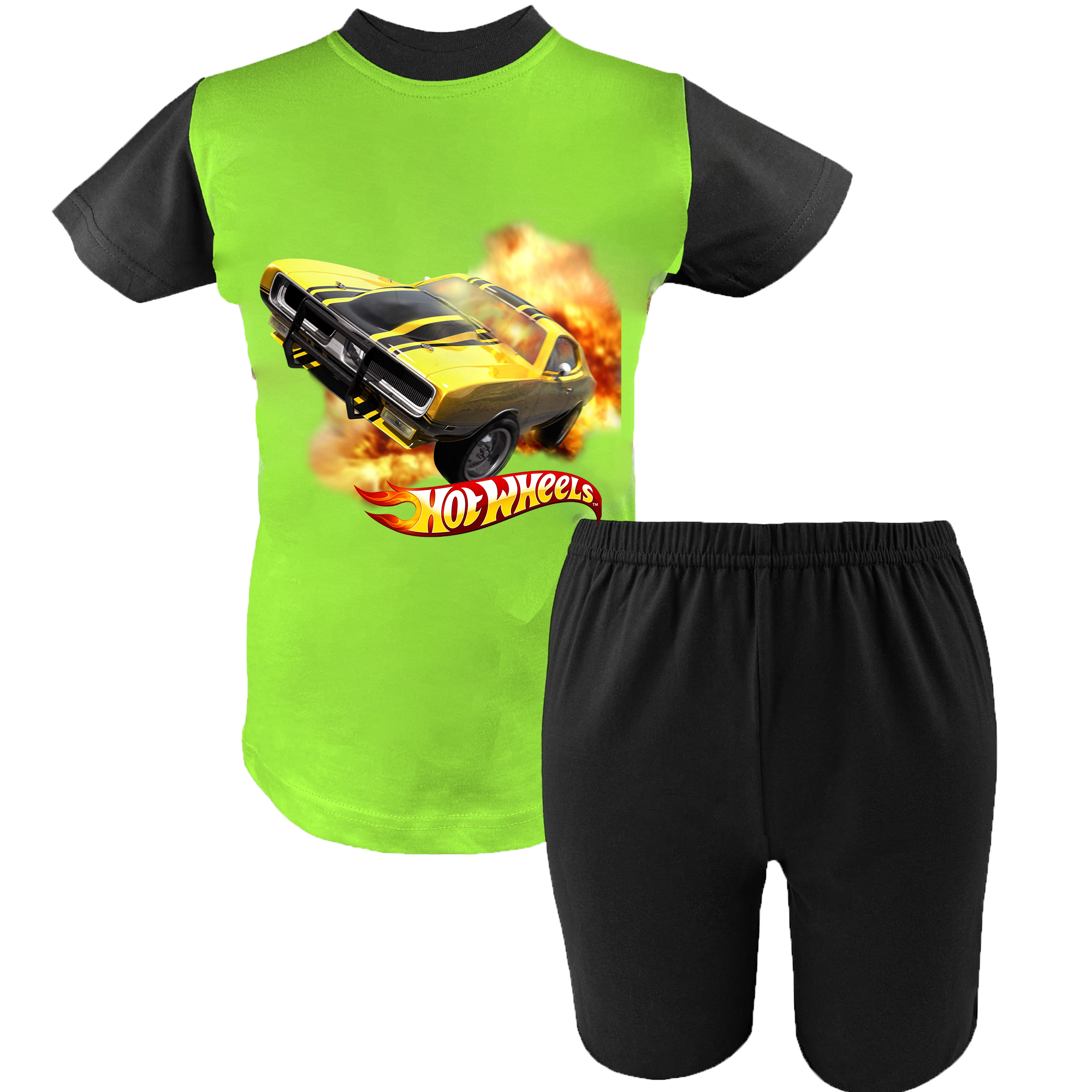 Krótka Piżama dziecięca Hot Wheels