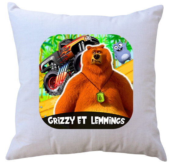 Poduszka Grizzy i Lemingi