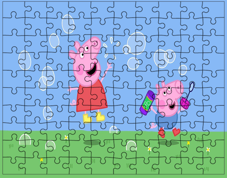 Puzzle Świnka Peppa
