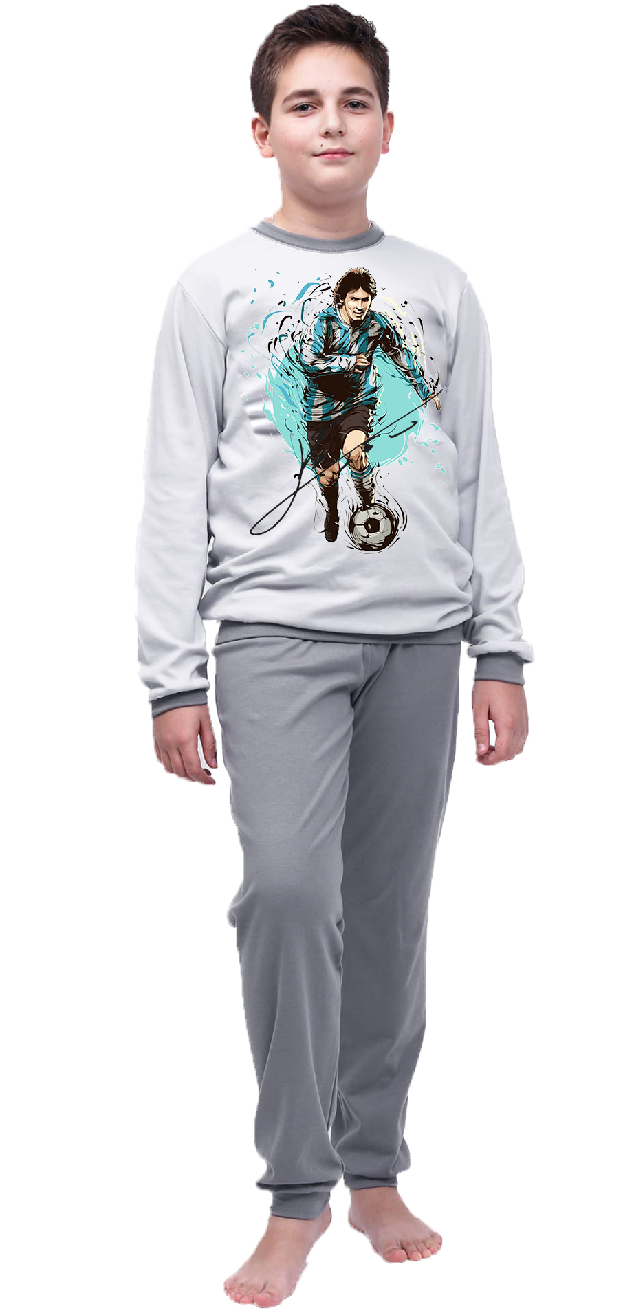 Piżama dziecięca Messi z autografem