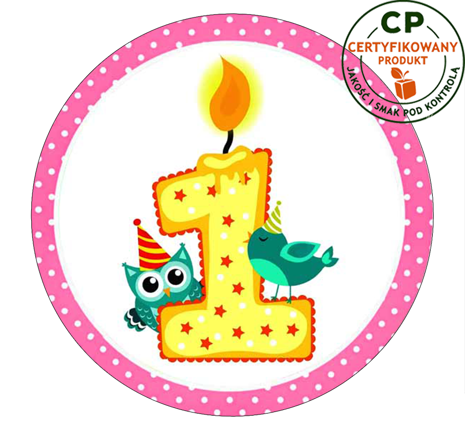 Opłatek na tort - na Roczek