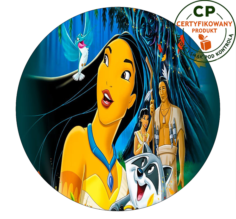 Opłatek na tort Pocahontas