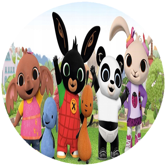 Opłatek na tort Królik Bing