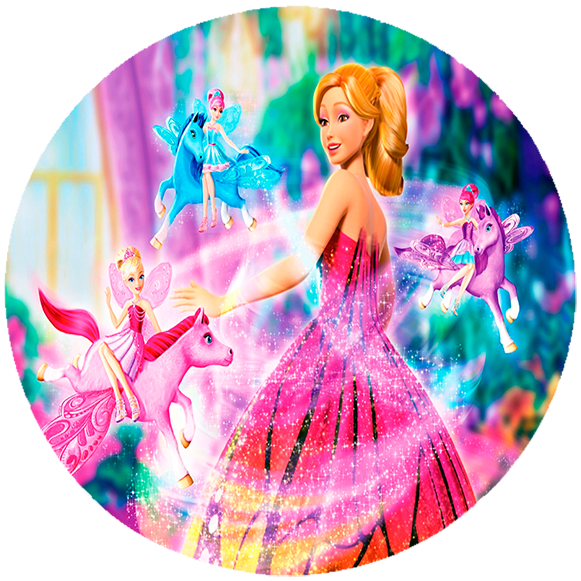 Opłatek na tort Barbie