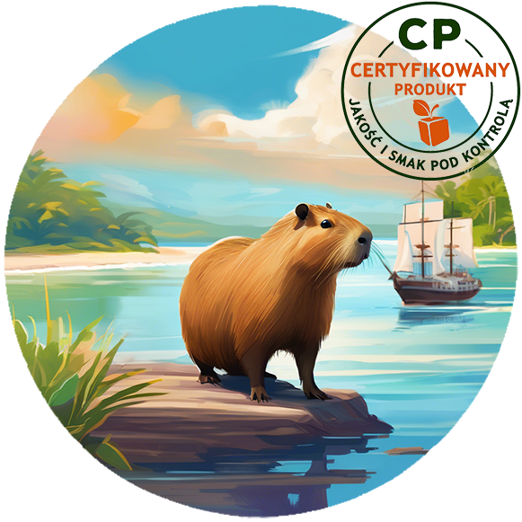 Opłatek waflowy na tort - Kapibara