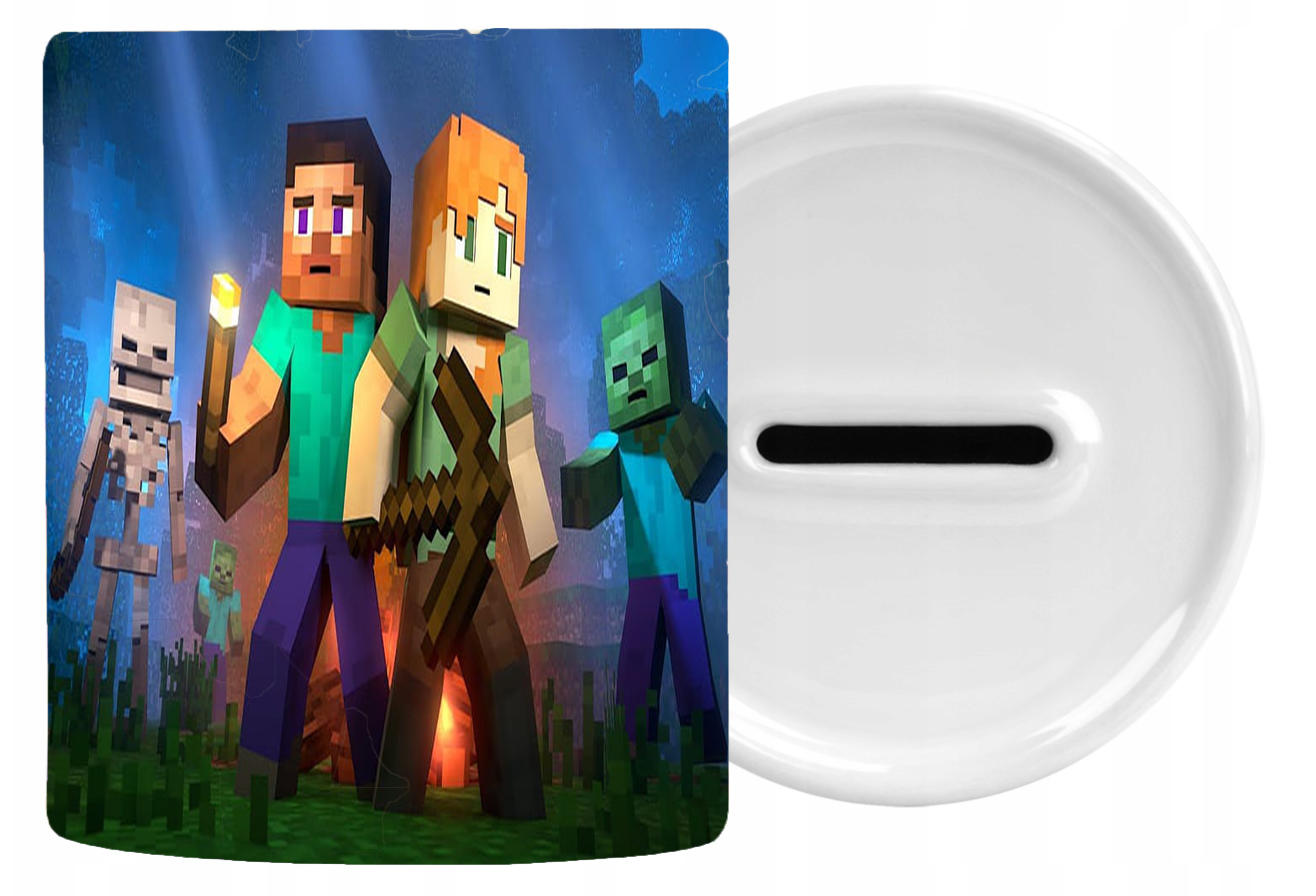 Skarbonka Ceramiczna Minecraft - Nowy Świat