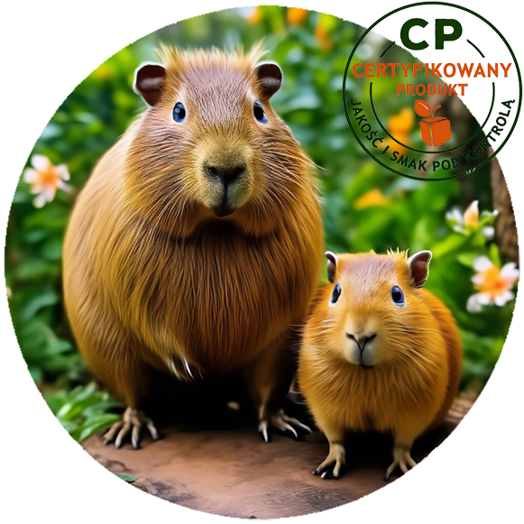 Opłatek waflowy na tort - Kapibara