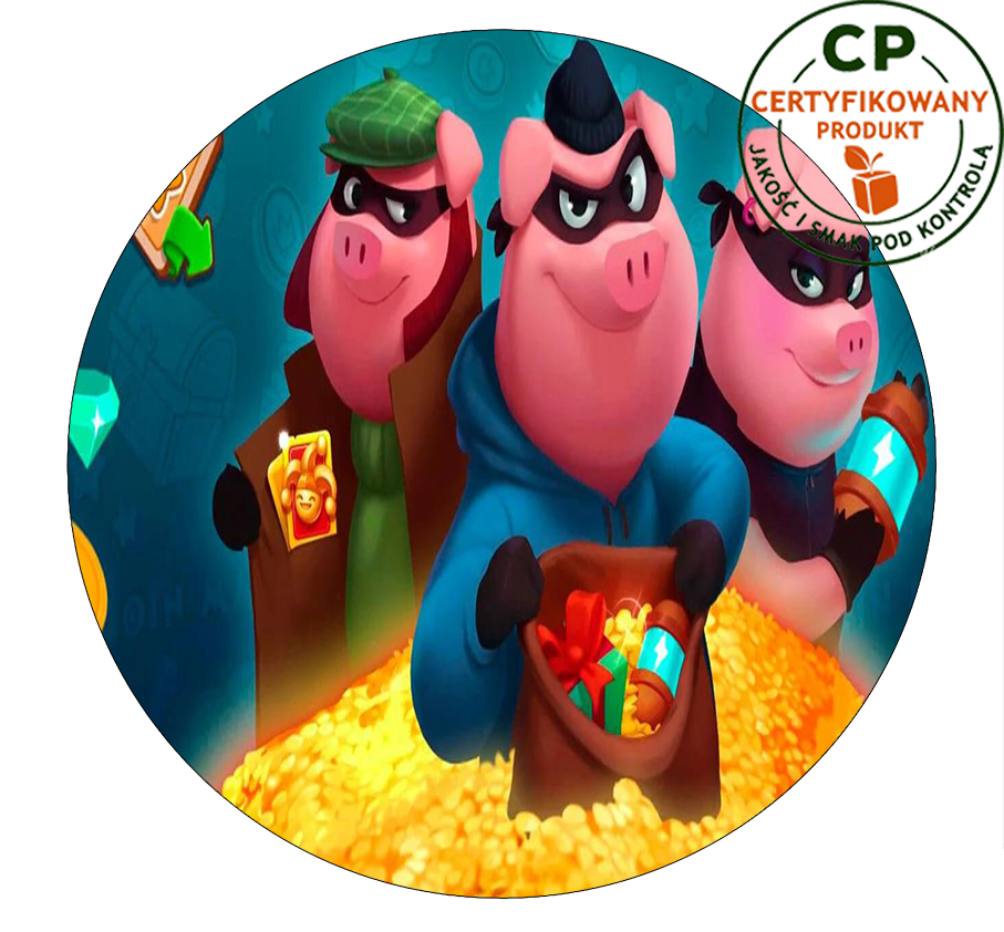 Opłatek na tort Coin Master