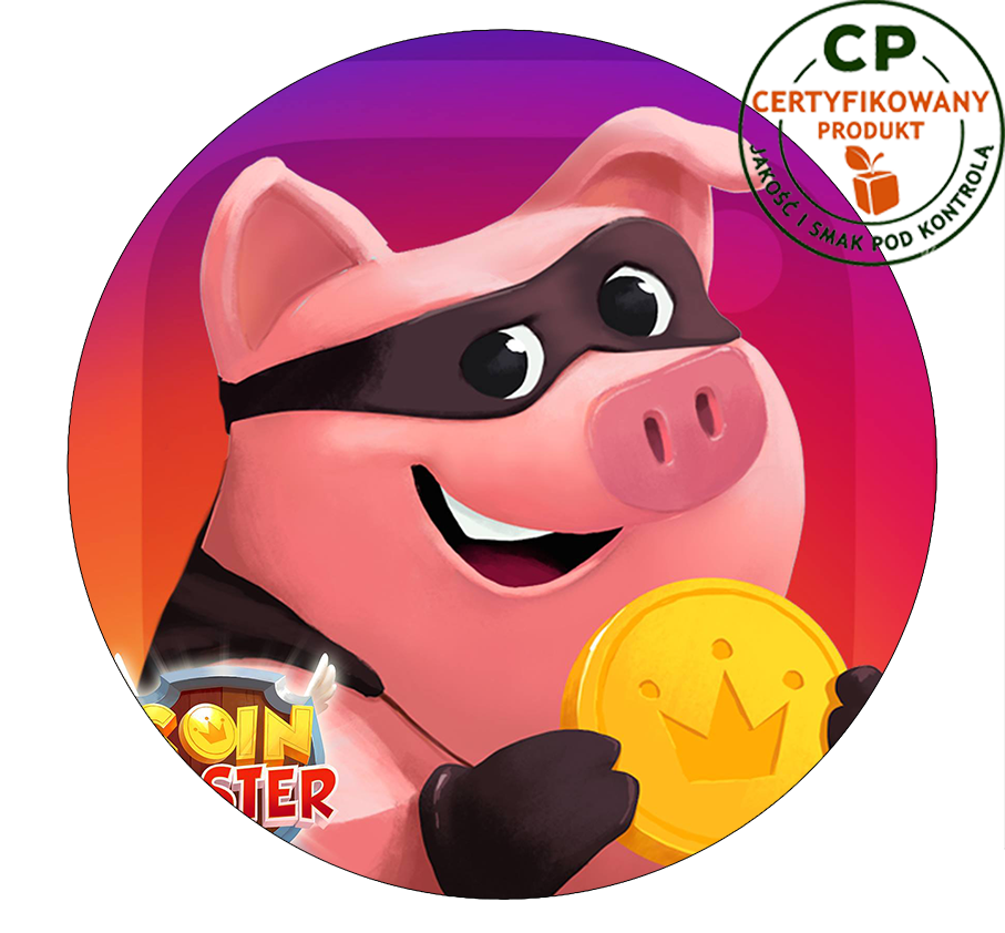 Opłatek na tort Coin Master