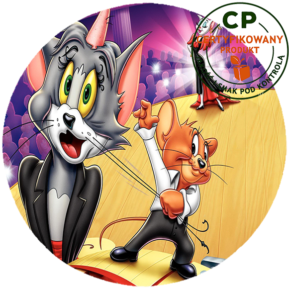 Opłatek na tort Tom i Jerry