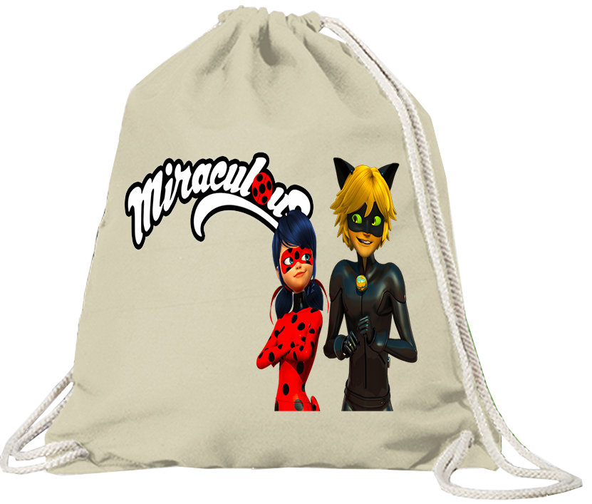 Worek Plecak Biedronka i Czarny Kot