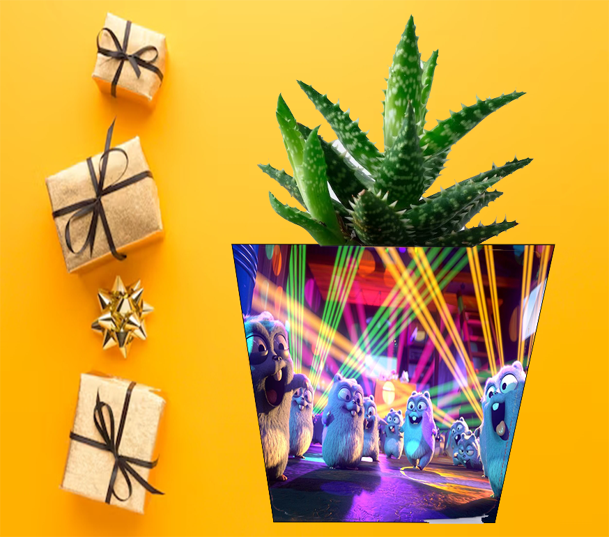 Doniczka do kwiatów/roślin - Grizzy i Lemingi