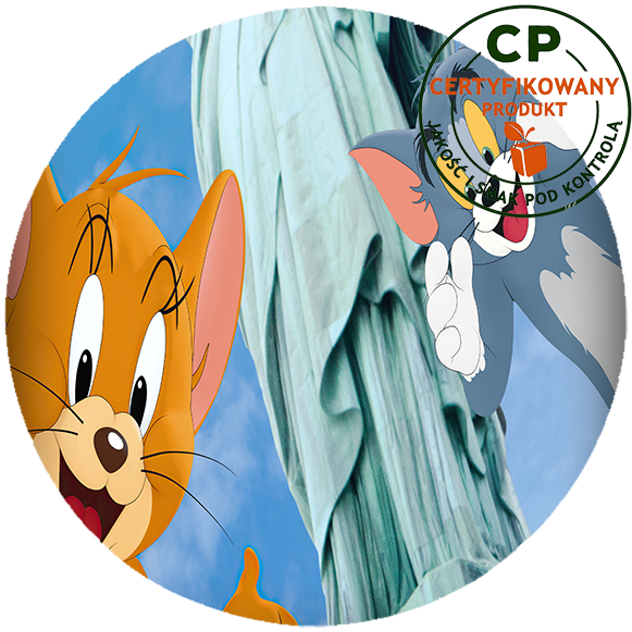 Opłatek na tort Tom i Jerry