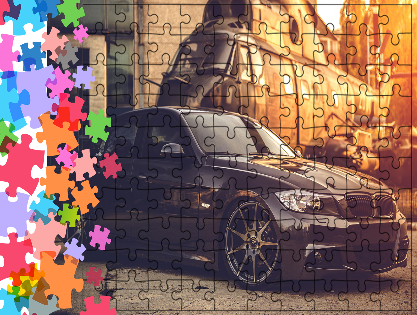 Puzzle tradycyjne Samochody