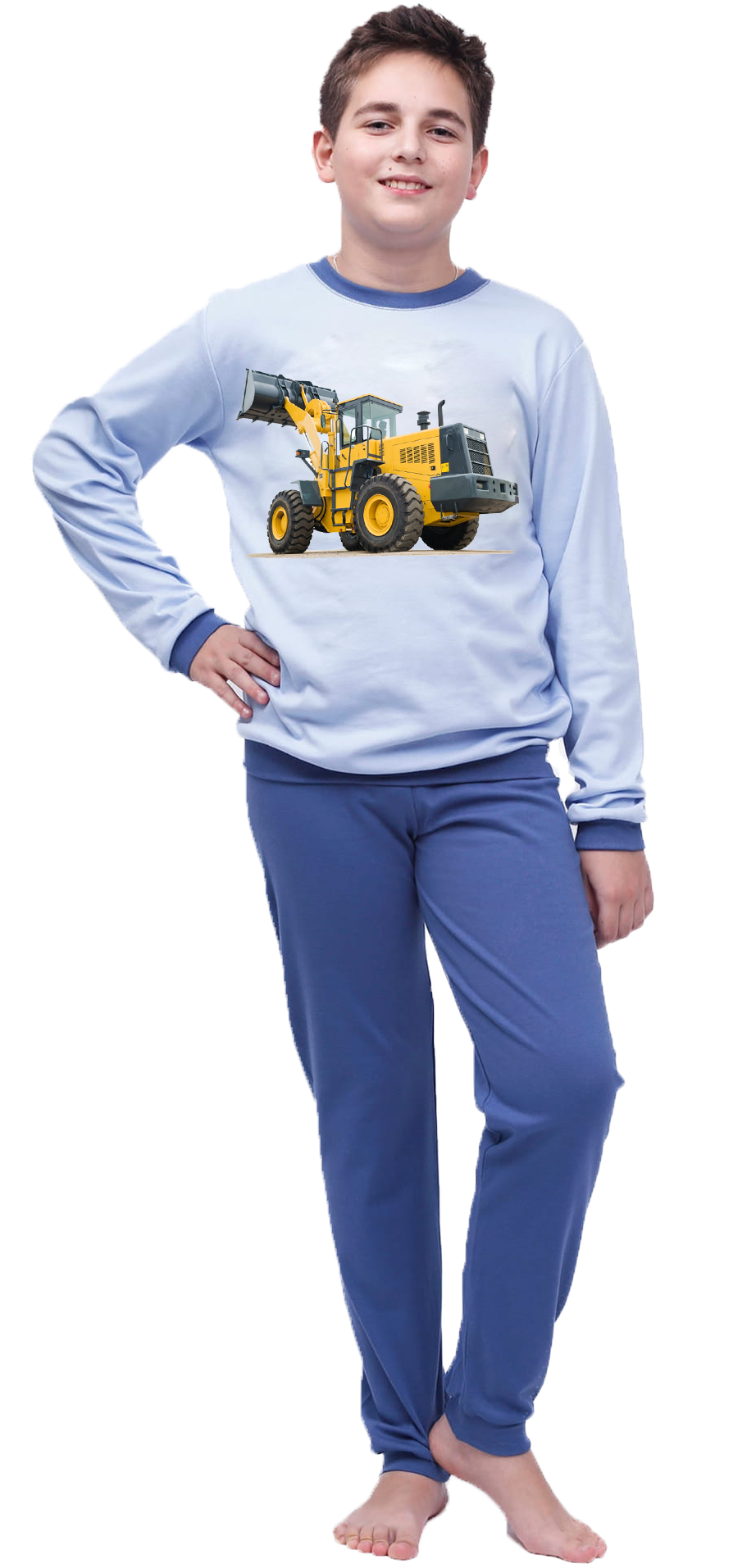 Piżama dziecięca Traktory