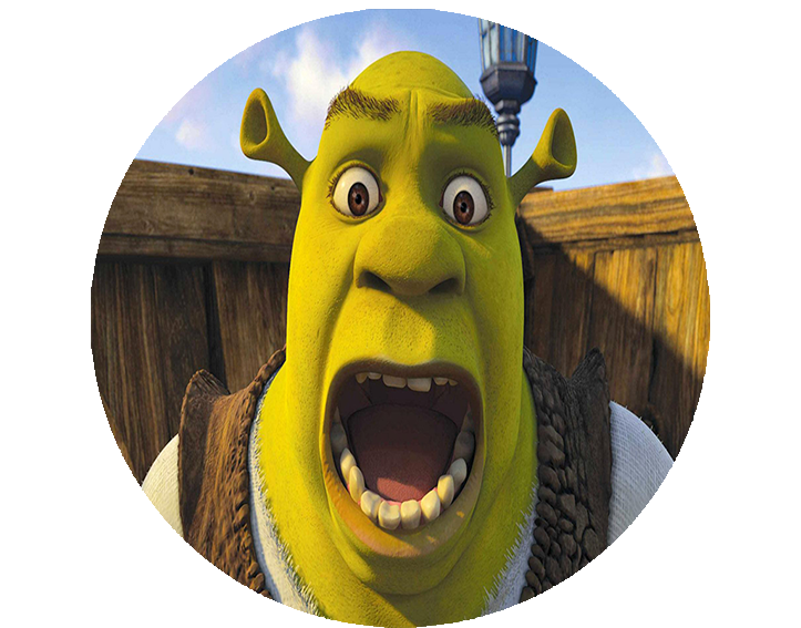 Opłatek na tort Shrek