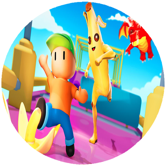 Opłatek na tort Stumble Guys